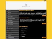 Tablet Screenshot of kashmirtraders.com